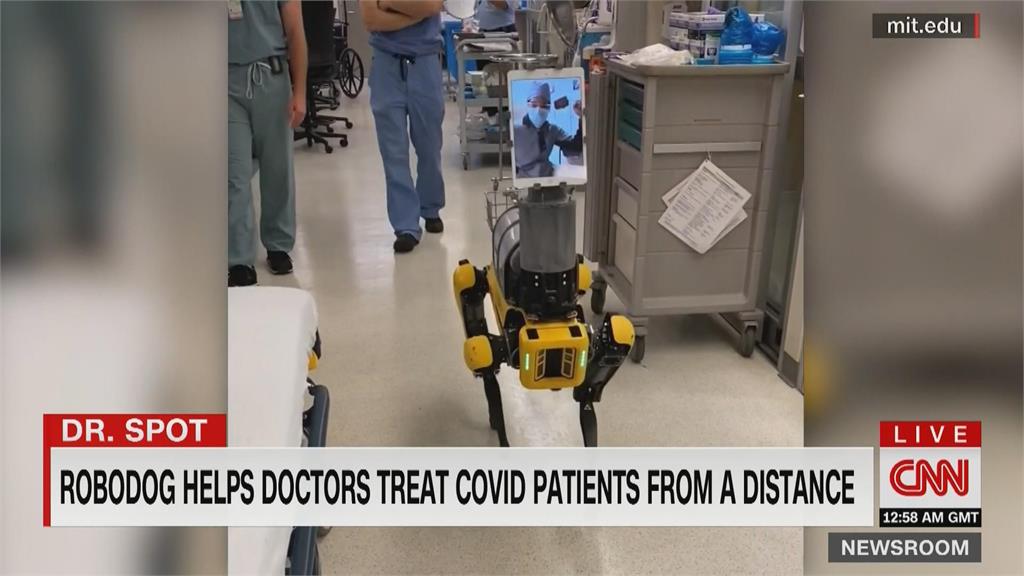 美國研發看病機器狗 讓醫師遠距看病 降低染病風險 