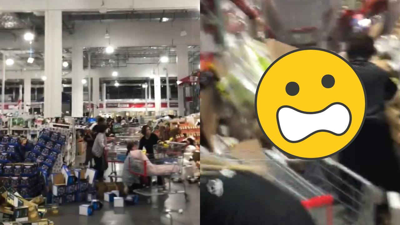 熊本7.1強震「好市多貨架全倒」！民眾「遭商品狂砸、腿被壓傷」畫面全被拍