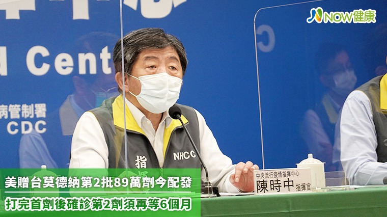 莫德納再分配89萬劑 打完首劑後確診第2劑須等6個月