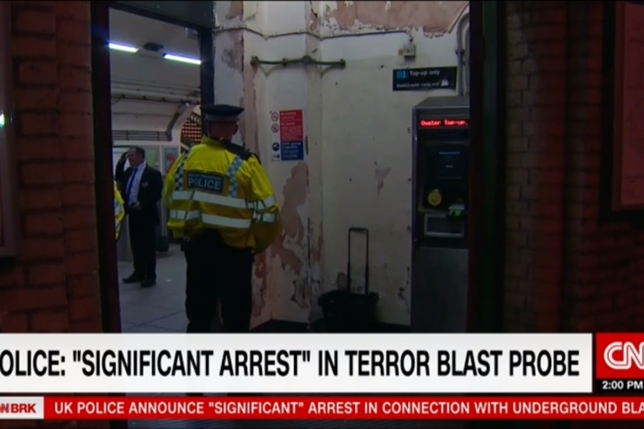 英國炸彈恐攻新進展 警方逮到一可疑嫌犯