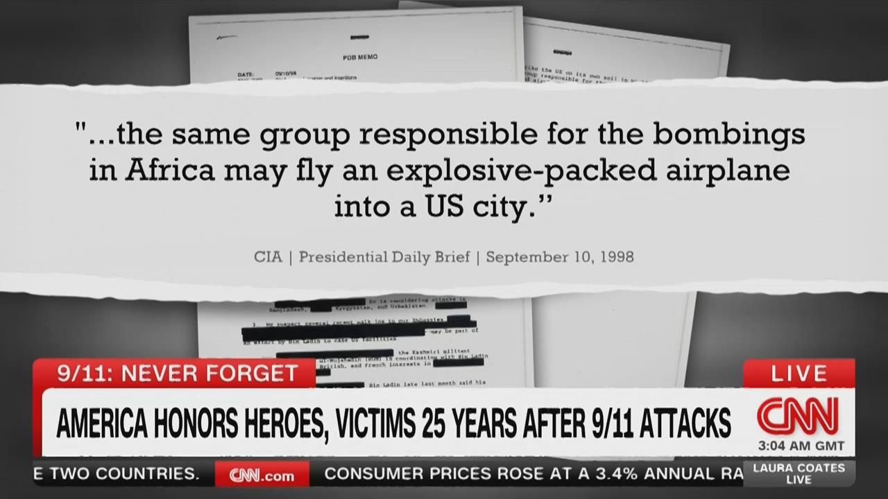 911恐攻前早有多次警告？　CIA解密文件揭情報內幕