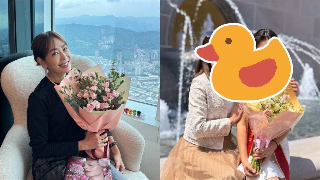 賈永婕全家赴美參加畢業典禮…女兒「逆天美腿」同框照全網讚：根本姐妹！