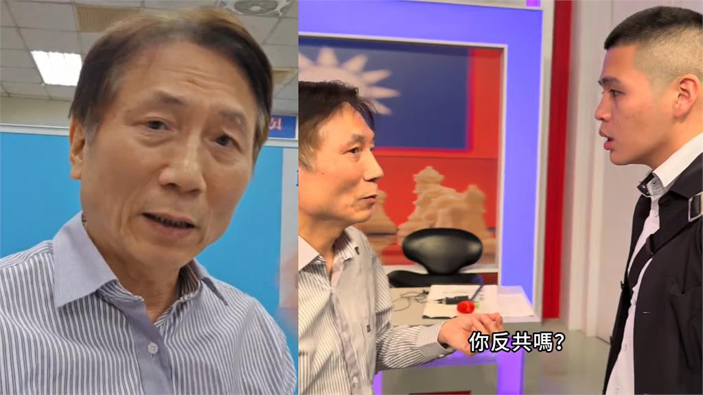 詹江村遭八炯突襲洗臉!他曬「去中國反共鐵證」網看笑:你敢還沒事不就代表…