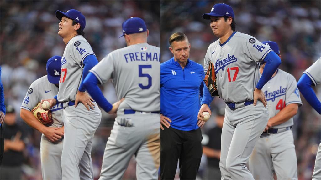 MLB(影)／痛！強襲球直擊大谷翔平　四局崩盤遭連續安打成「敗戰候選人」