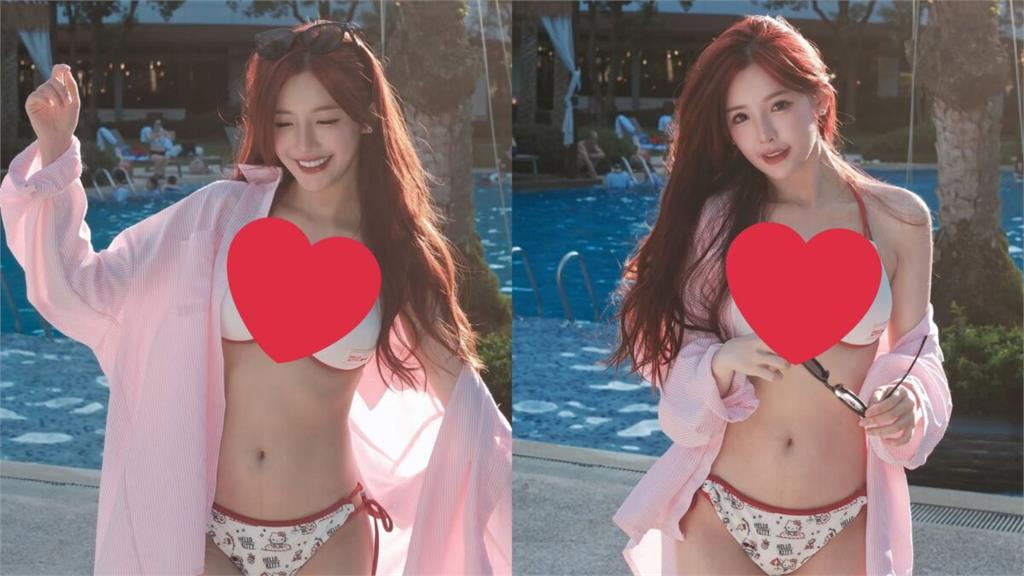 啦啦隊女神「神似新有菜」！秀比基尼辣照　渾圓雪乳包不住
