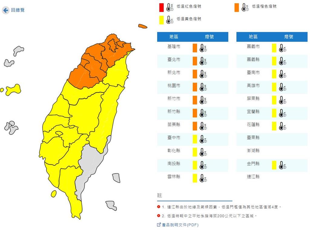 [2020/01/30]開工好冷！19縣市低溫特報 桃園5.1度今晨最低
