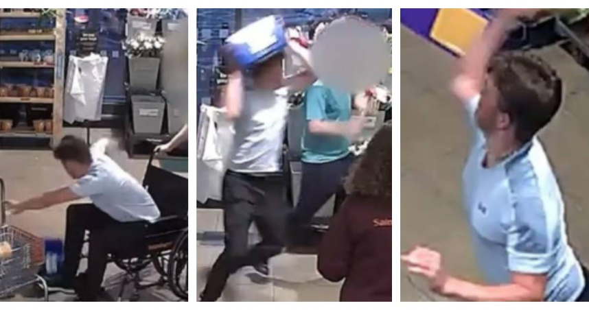 裝癱坐輪椅偷啤酒!19歲男「起身爆打保全」 他起身砸人還逃跑結局曝光