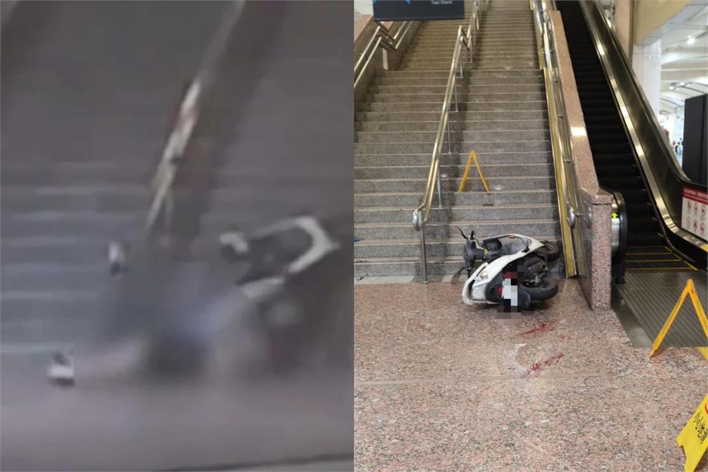 板橋車站驚見離譜一幕！ 38歲男騎車闖站後臥軌　火車急煞停駛