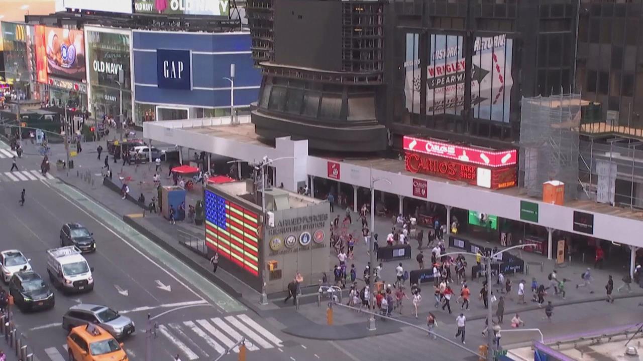 美紐約時報廣場傳槍擊　民眾慌亂奔逃畫面曝