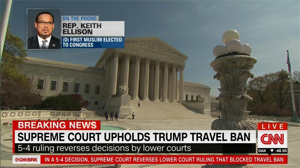 川普獲重大勝利 最高法院維持旅行禁令