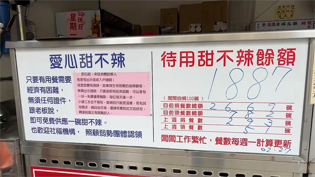 愛心餐亂象！百人揪團領免錢甜不辣　截肢老闆嘆：善心被潑冷水