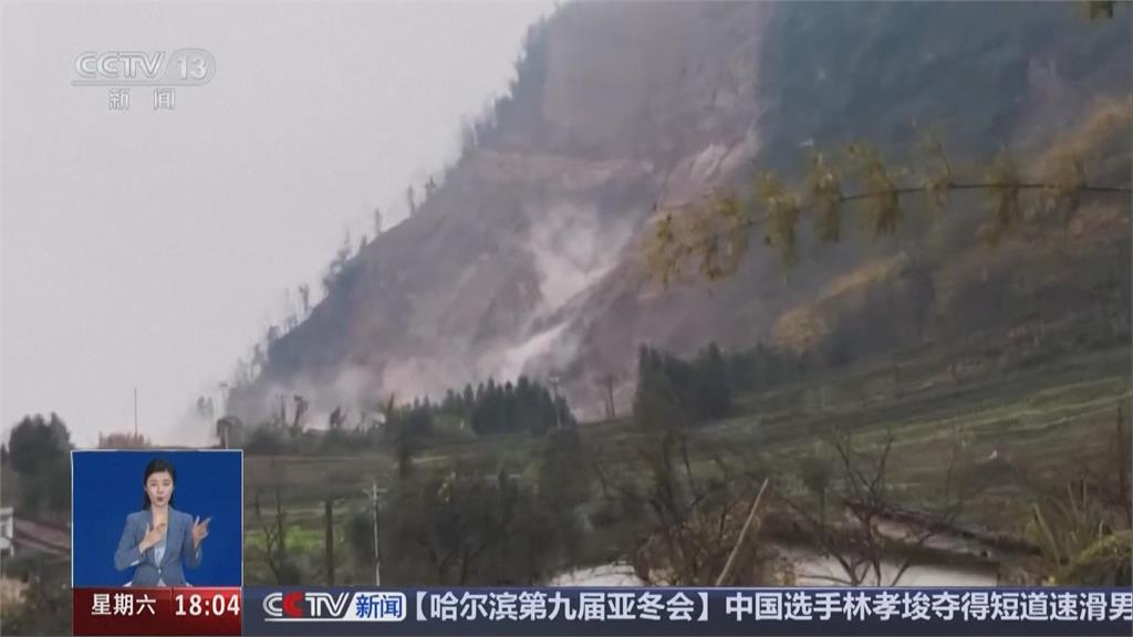 中國四川宜賓山崩！至少10多戶被埋　目前2人獲救、29人失聯