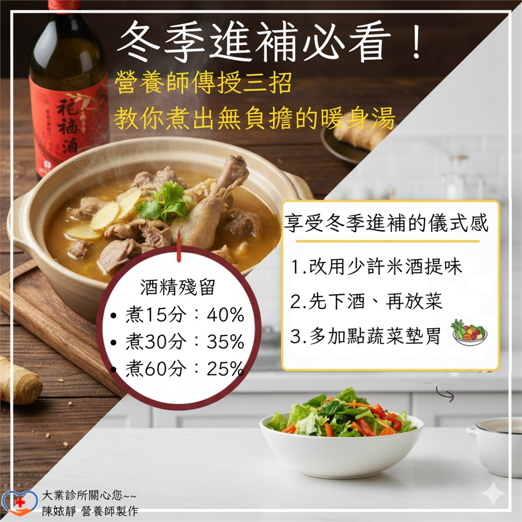 薑母鴨煮滾了就沒事？營養師曝「酒精殘留比例」加碼曝3招降濃度