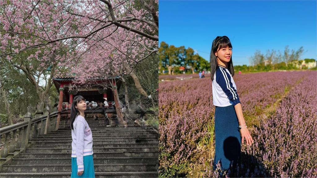 賞花網美「白衫透視裝」竟是高家瑜!擺親民「1姿勢」網笑:春天味道很濃