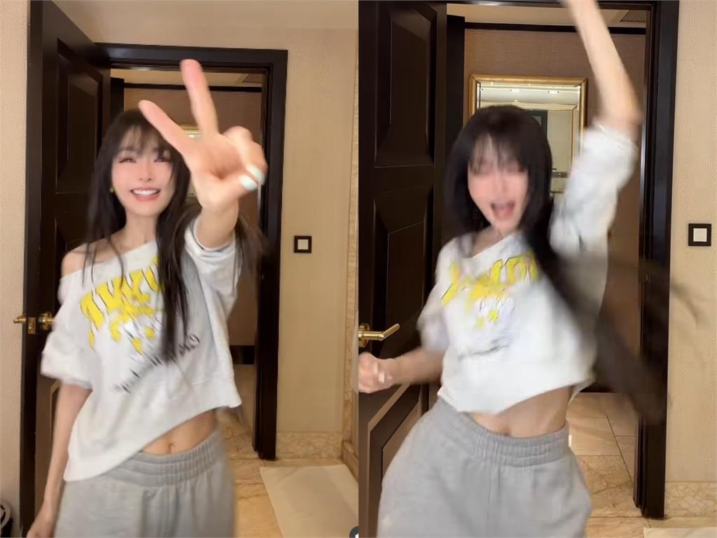 50歲謝金燕抬手「狂炸川字腹肌」!逆齡辣舞15秒電趴網:太逼人了…