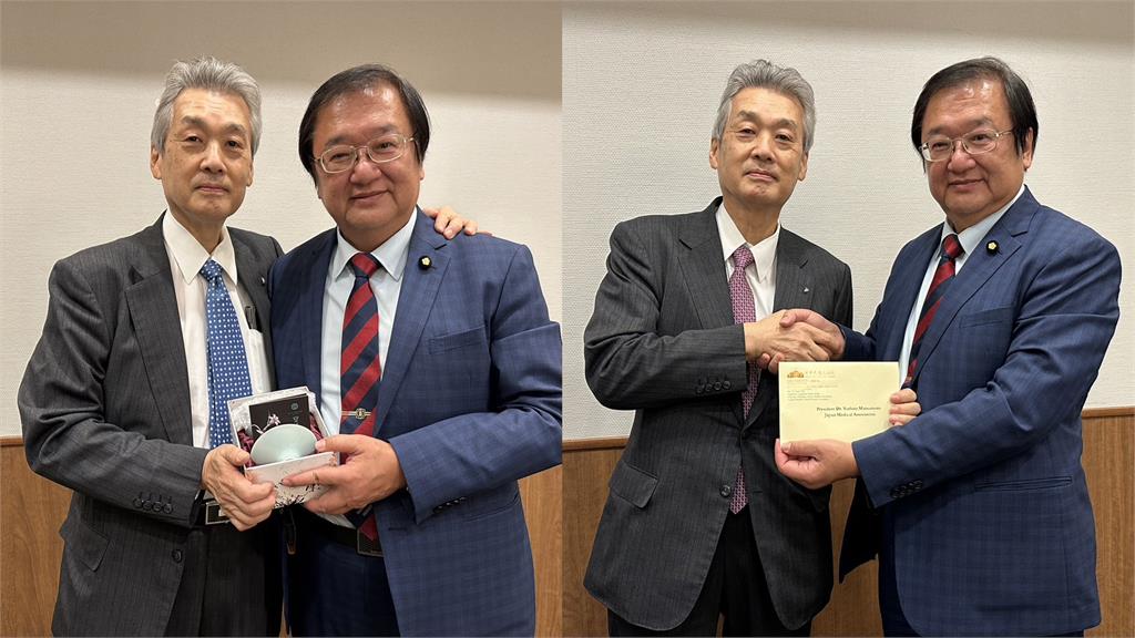 邱泰源拜會日本醫師會長「盼日助台參與WHA」 曝他一動作展現台日關係緊密