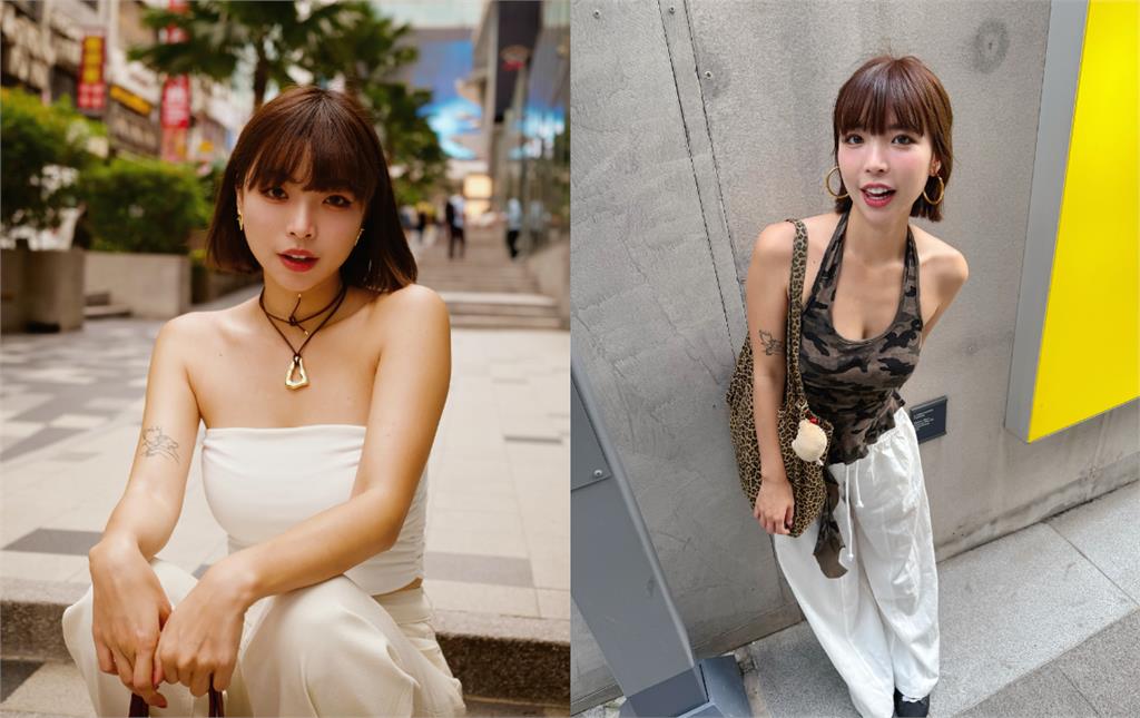 沖繩短髮辣妹「跪坐沙灘」波濤洶湧！竟是「台網紅阿圓」網驚：免費能看？