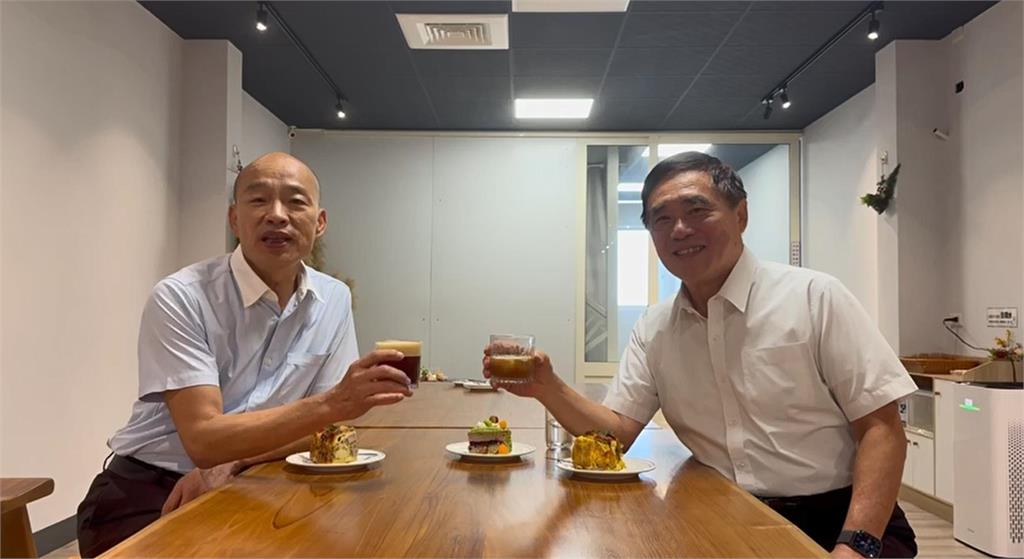 快新聞/郝龍斌拚黨魁!缺席辯論跑雲林 韓國瑜端咖啡、蛋糕款待