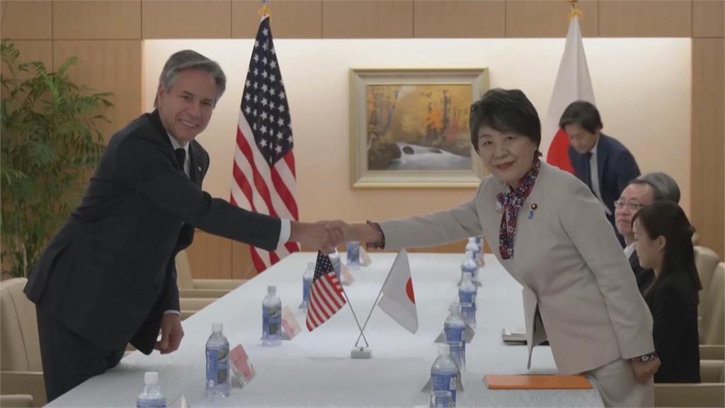 布林肯結束中東行抵東京參加G7 場外上百示威者抗議要求推動以哈停火