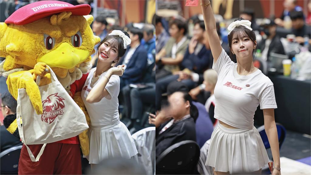 安芝儇「全身包緊緊」起伏全看光!應援太嗨「雙眼突上吊」網急關心:還好嗎?