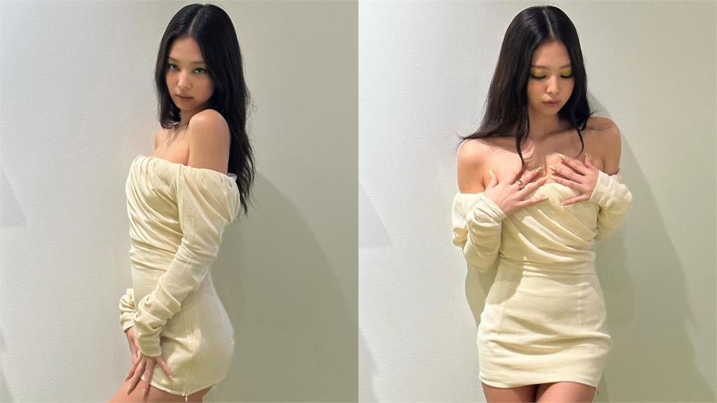 Jennie激短連身裙辣曬直角肩!「前衛綠眼影」0違和網讚:仙女