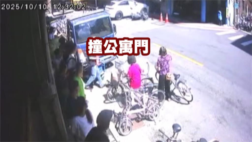 保時捷失控撞７車！　肇事駕駛：閃狗來不及煞車