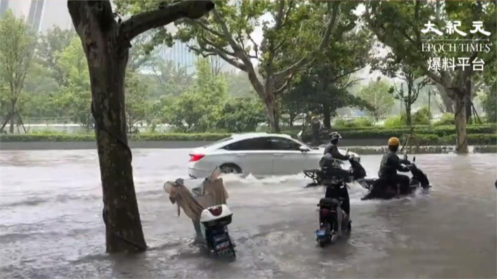 白海豚風雨狂炸中國! 百萬人急撤上海變「海上」
