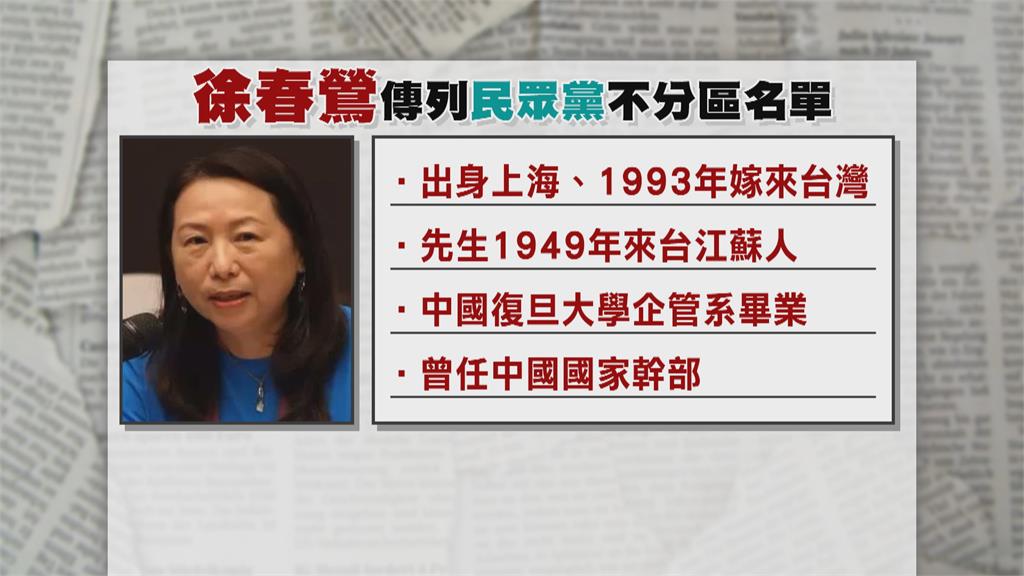 民眾黨不分區立委名單 驚見曾任中國幹部新住民