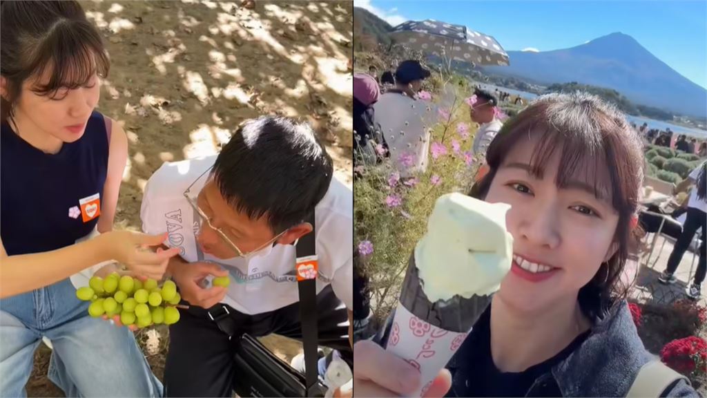 遊河口湖身體出狀況！女星狂嗑「麝香葡萄」吃壞肚子　笑稱：原來對自己過敏
