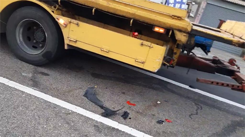 違停釀悲! 台1通霄段 大學生騎車撞上大貨車身亡