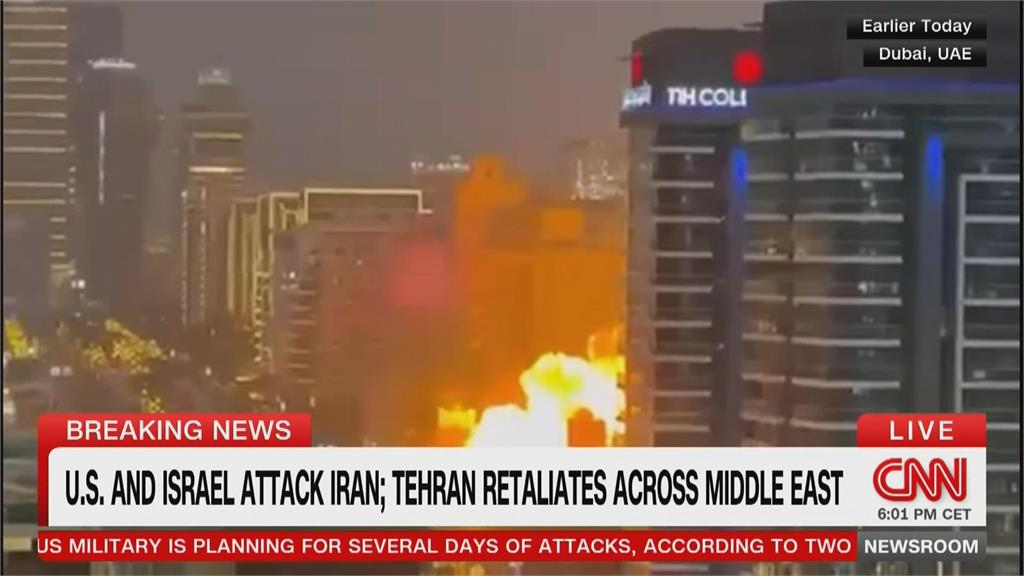 伊朗報復美以攻擊！　中東7國傳爆炸　美軍基地遭鎖定