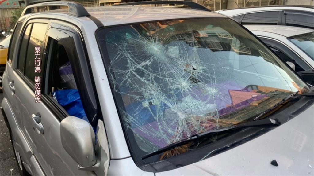 男子酒後亂砸車 被逮辯稱鄰居亂停車洩憤