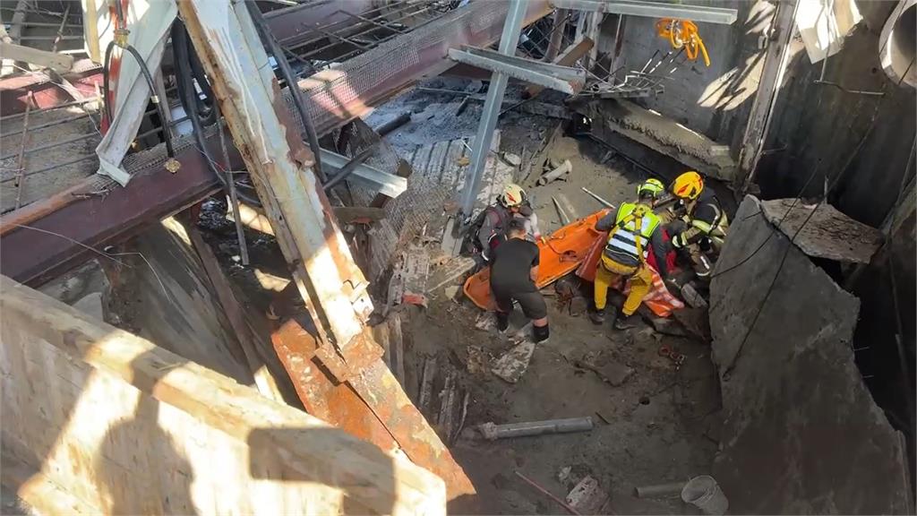 快新聞／工地地板瞬間倒塌！雲林2工人墜4米深排水溝