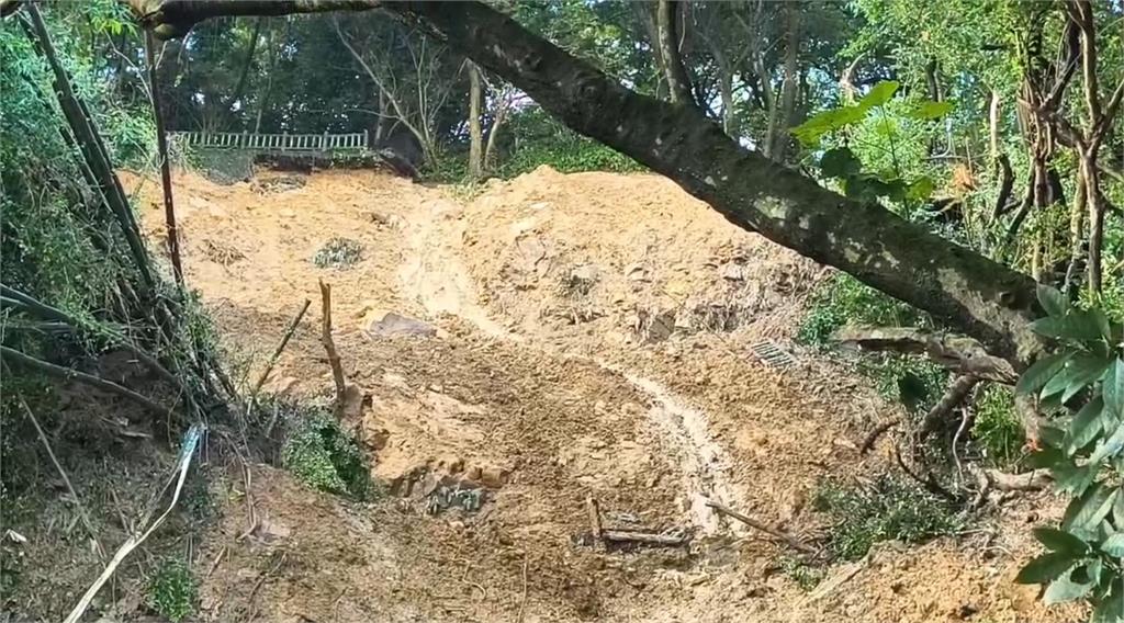 快新聞／圓山保齡球館遭「巨石砸穿」破大洞！疑連日豪雨釀災　幸已歇業無人傷亡