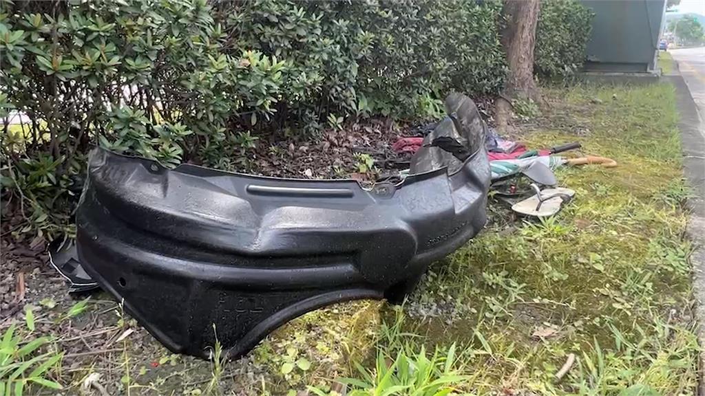 拒檢狂飆畫面曝 下秒遭警車撞噴翻覆!通緝犯意外落網