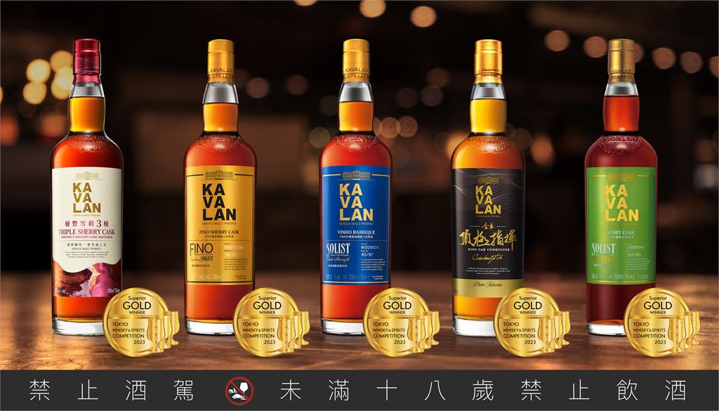 「2023 最佳單一麥芽威士忌」獎落台灣！金車噶瑪蘭TWSC大舉奪金
