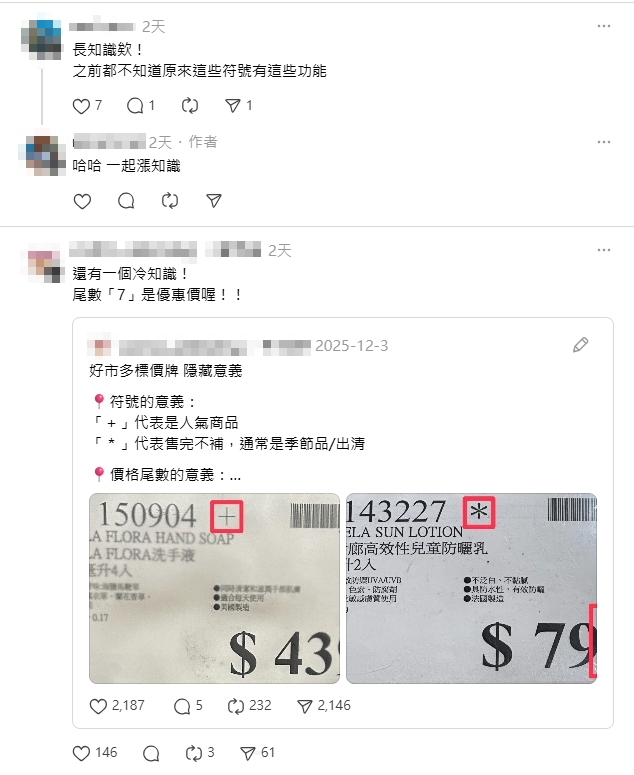 好市多價格牌藏「4神秘符號」結帳前必看!內行曝背後含意吸網狂讚:長知識