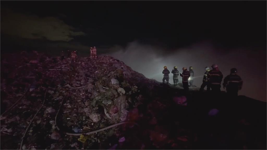 台南掩埋場再傳大火！　安南區大火高達6層樓