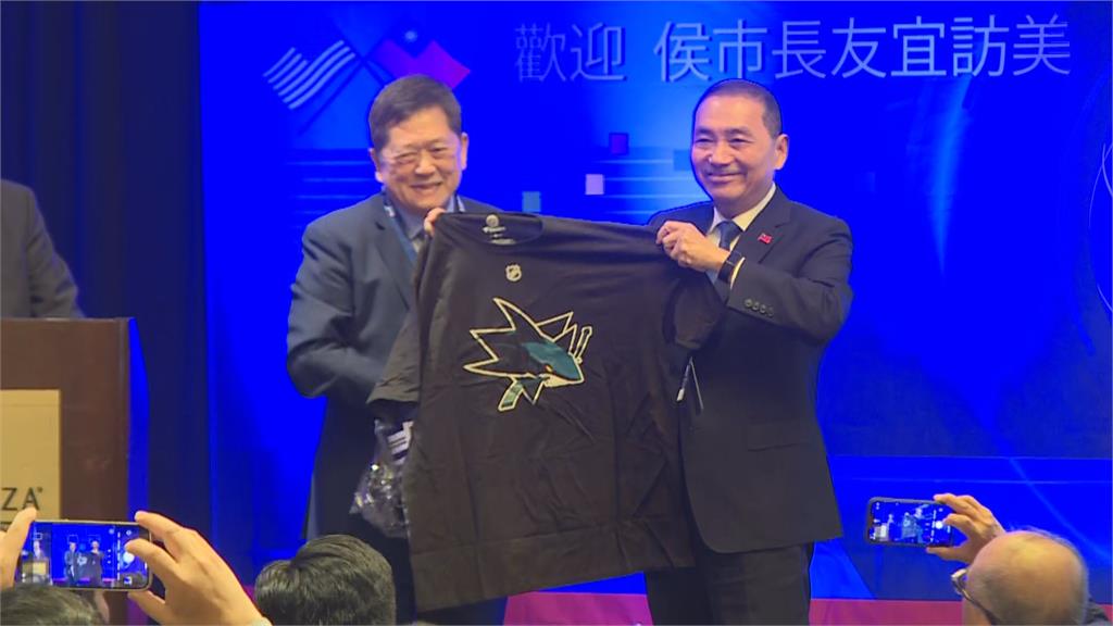 侯友宜訪美最後一站! 出席僑社晚宴 侯競選海報首次亮相