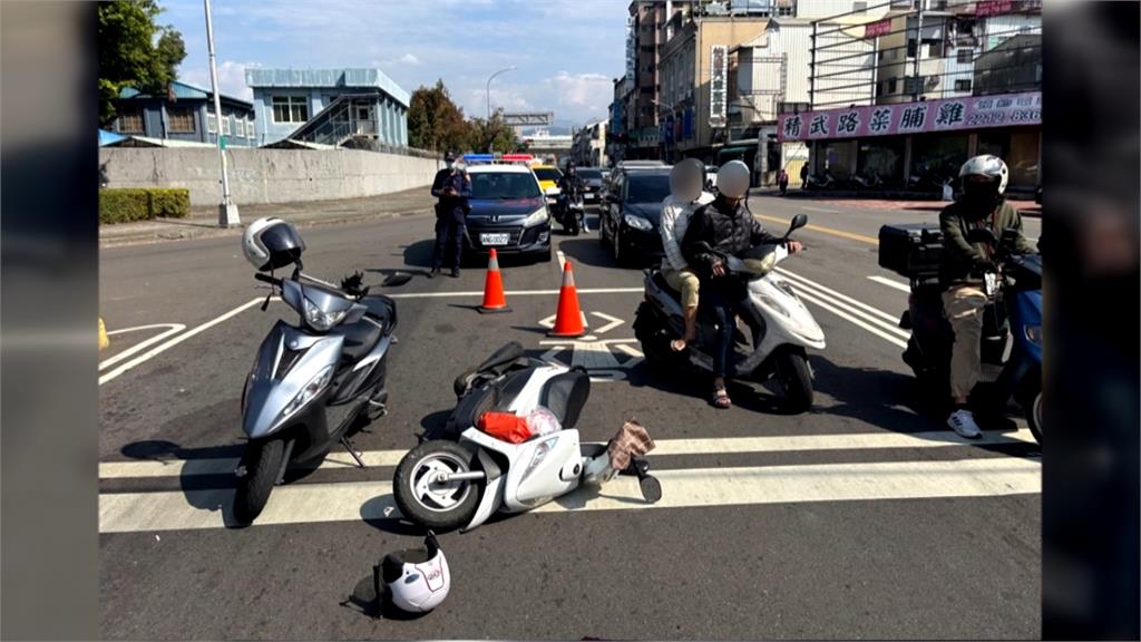 台中女騎士撞前車倒地遭輾　頭部鮮血狂流送醫搶救