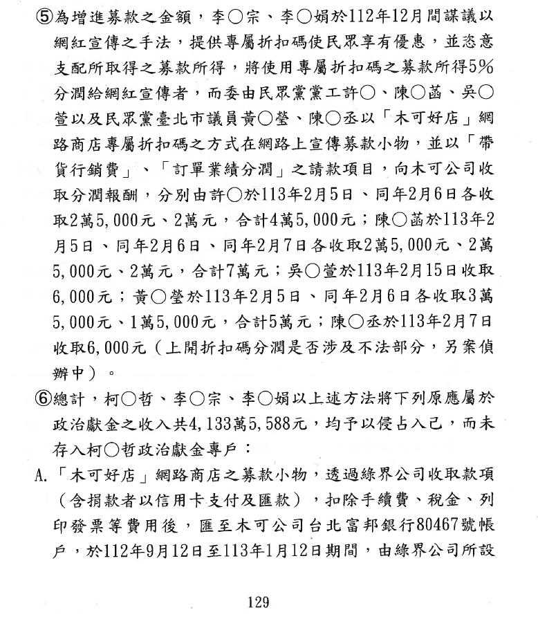 起訴柯文哲/「民眾黨業務團」木可銷售排行榜曝 四叉貓驚呼:陳智菡比學姊賺的多
