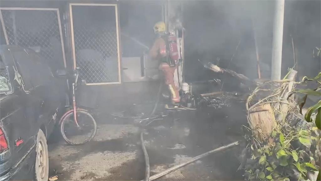 洗車場爆炸起火延燒20間鐵皮屋　1男燒燙傷