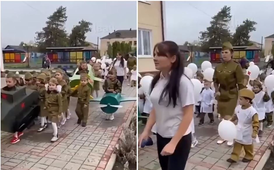 俄羅斯歡慶勝利日！幼稚園「娃娃兵」大遊行　Z字坦克、戰鬥機全出動