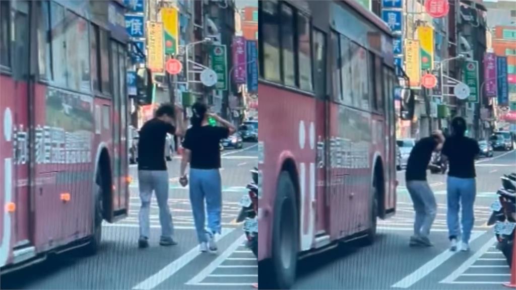 男遭公車後照鏡「巴頭」瞬間曝光!「彎腰抱頭」畫面瘋傳掀兩派論戰:當自己家?