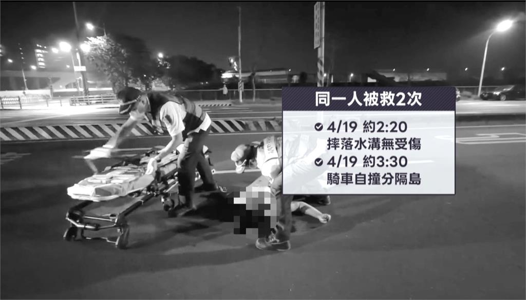一小時內摔水溝、騎車自撞！　男子送醫竹昏迷　毒駕？酒駕？...待釐清