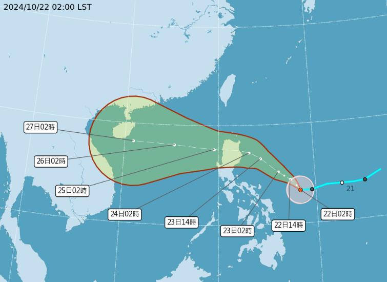 輕颱潭外圍環流「掃到台灣」？難躲超強雨彈「這天雨勢最劇」紅到發紫