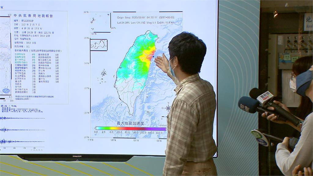 今年首起規模超過5！　花蓮近海規模5.1地震　深度僅15.8公里