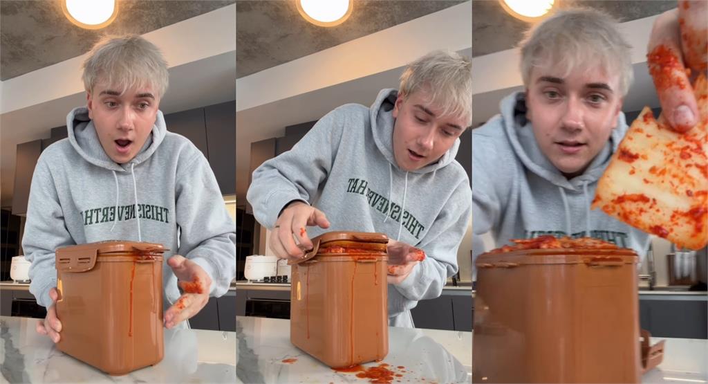 加拿大網紅開箱自製泡菜「當場噴汁」!引發韓國人集體怒火瘋傳「打背圖」