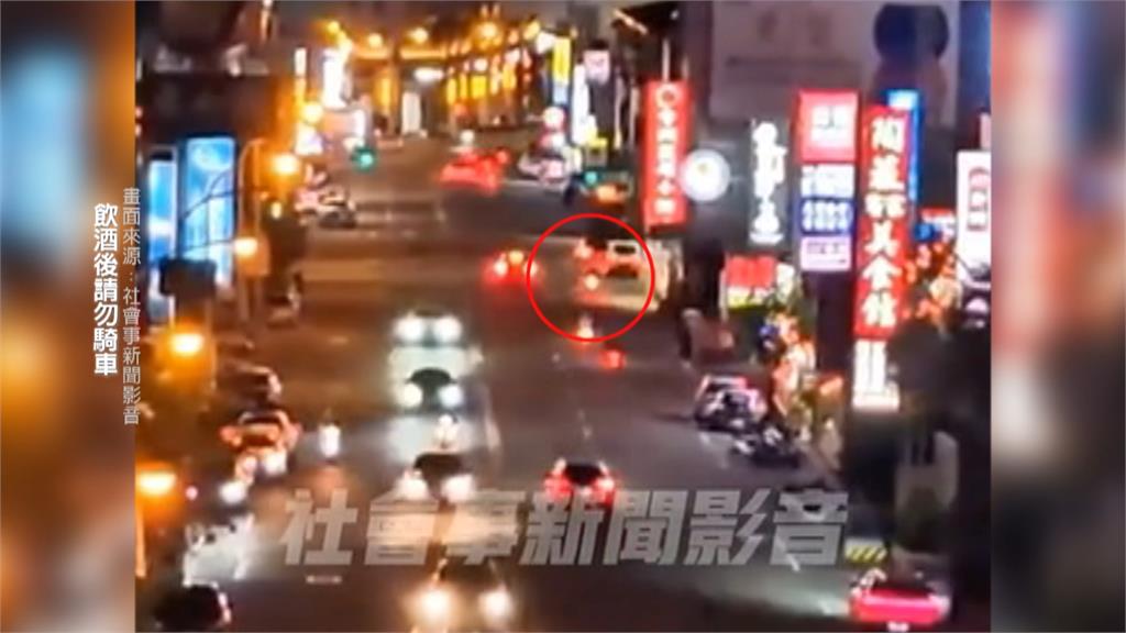 台中街頭上演警匪追逐!騎士酒駕拒檢逃 警方出動6車圍捕