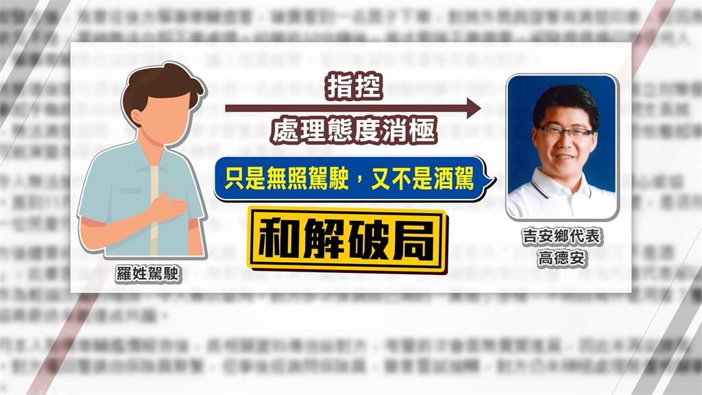 花蓮民代無照肇事！撞人後神隱遭控「兒來頂包」　還嗆：又不是酒駕